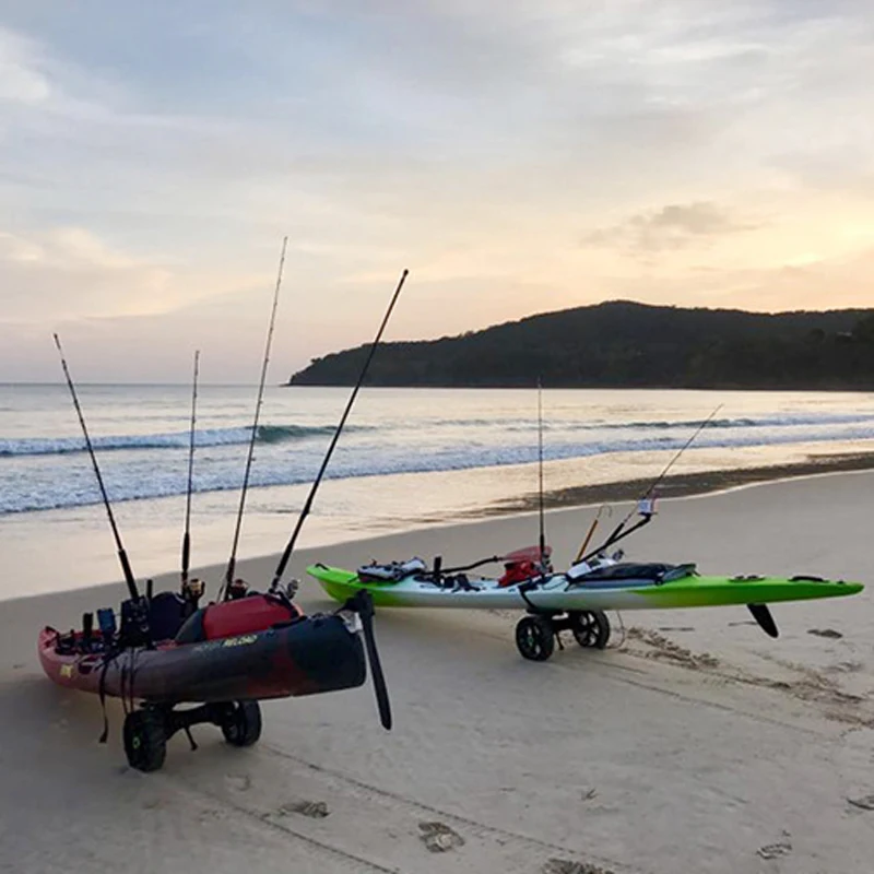 2-Wheel Canoe Boat Carrier Car - Fishing Kayak Cart บทวิจารณ์และราคา