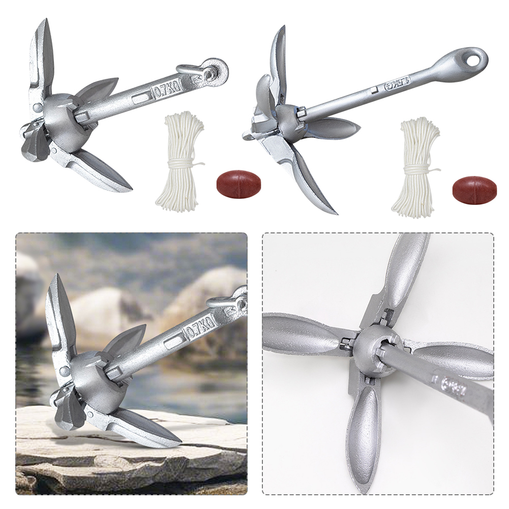 0.7/1.5KG Grapnel Anchor with  - Fishing Kayak Anchor บทวิจารณ์และราคา