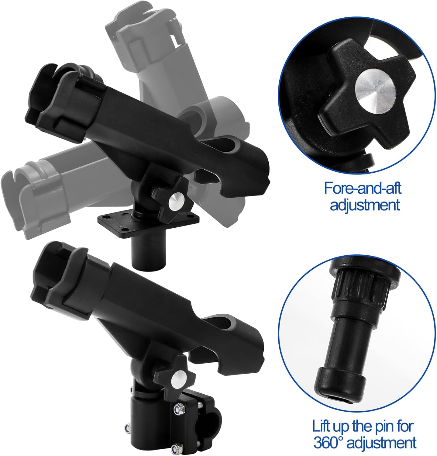 2 Pack Fishing Rod Holder with - Fishing Kayak Rod Holder บทวิจารณ์และราคา