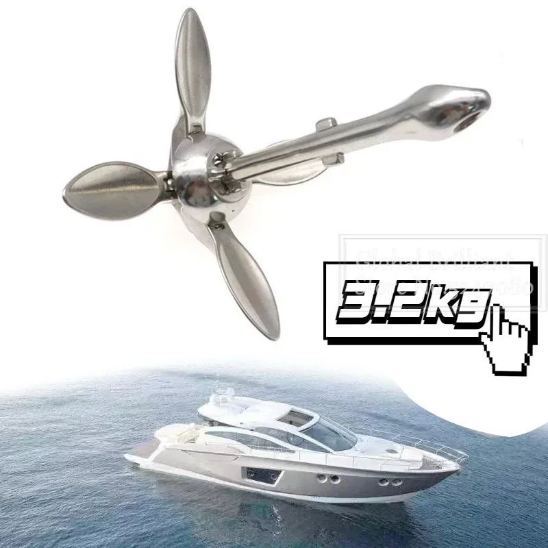 3.2KG/4KG Boat Stainless Steel - Fishing Kayak Anchor บทวิจารณ์และราคา