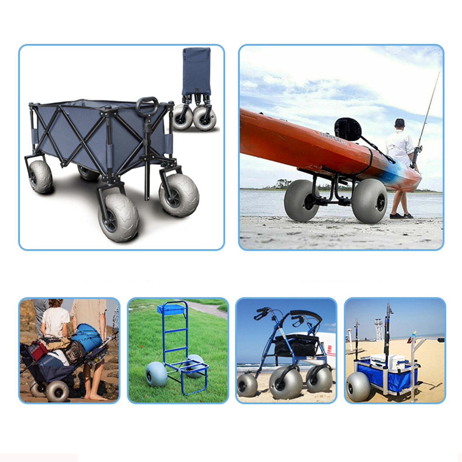 10In Balloon Wheels Profession - Fishing Kayak Cart บทวิจารณ์และราคา