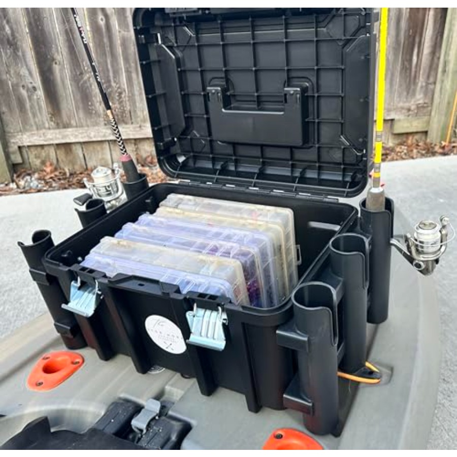 Kayak Fishing Crate - 6 Integr - Fishing Kayak Rod Holder บทวิจารณ์และราคา