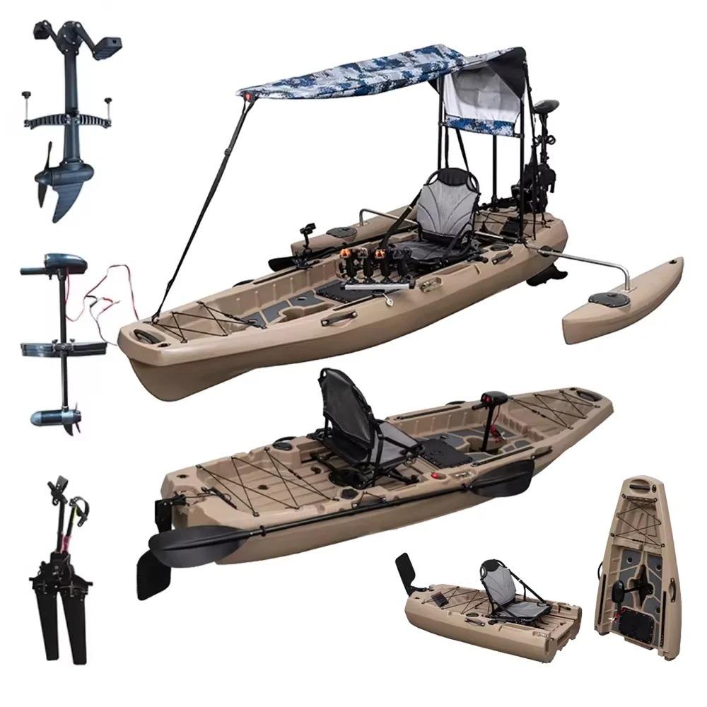 LLDPE Modular Kayak Canoe w/Pe - Fishing Kayak Pedal Drive บทวิจารณ์และราคา