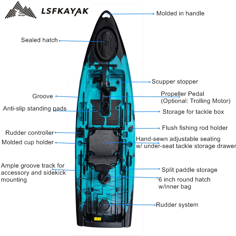 Best Fishing Boat 2024 New Exp - Fishing Kayak Pedal Drive บทวิจารณ์และราคา