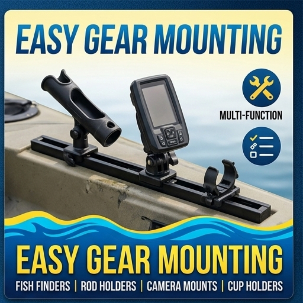 ABS Side Mount Kayak Slide Tra - Fishing Kayak Storage Bag บทวิจารณ์และราคา