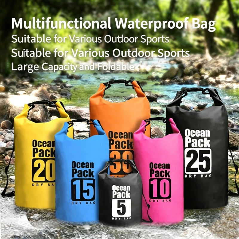Swimming Waterproof Dry Bag 5L - Fishing Kayak Storage Bag บทวิจารณ์และราคา