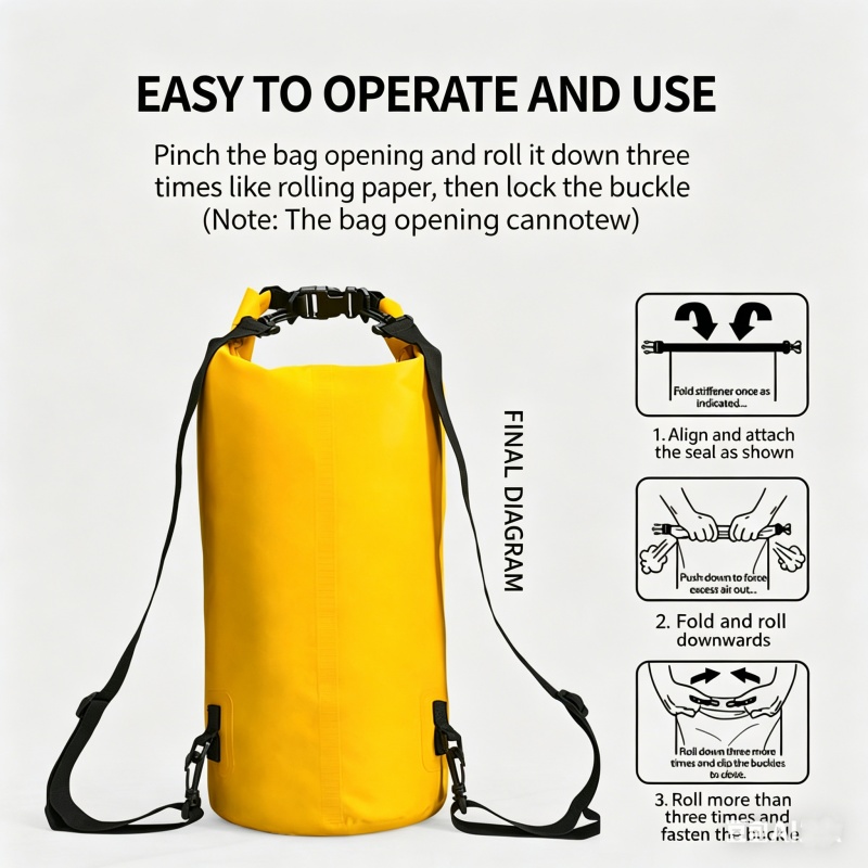 Swimming Waterproof Dry Bag 5L - Fishing Kayak Storage Bag บทวิจารณ์และราคา