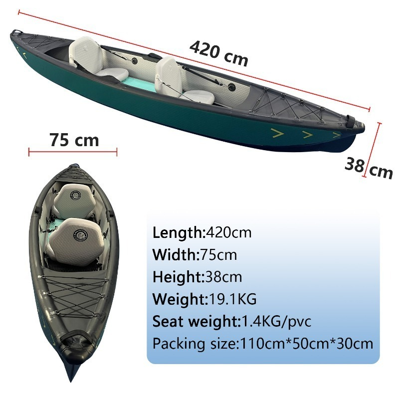 New Design 4.2m Portable Infla - Fishing Kayak Inflatable บทวิจารณ์และราคา