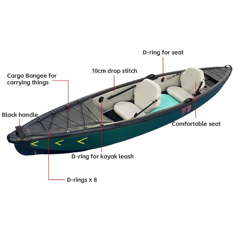 New Design 4.2m Portable Infla - Fishing Kayak Inflatable บทวิจารณ์และราคา