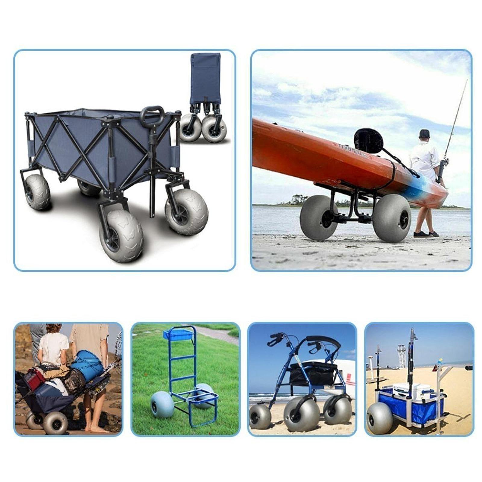 16 Inch Balloon Wheels Replace - Fishing Kayak Cart บทวิจารณ์และราคา
