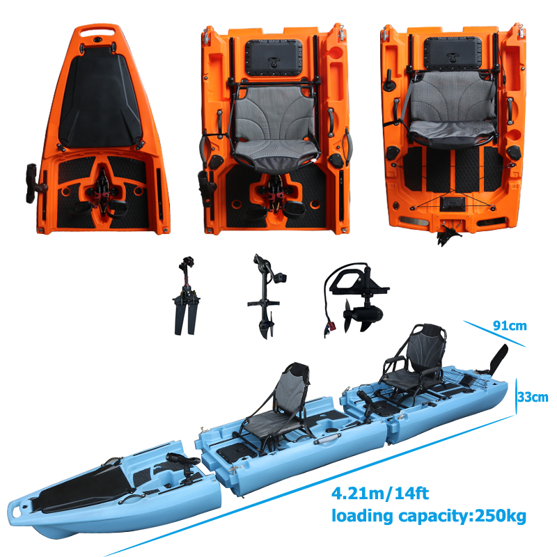 14FT 2 Person Detachable  Peda - Fishing Kayak Seat บทวิจารณ์และราคา
