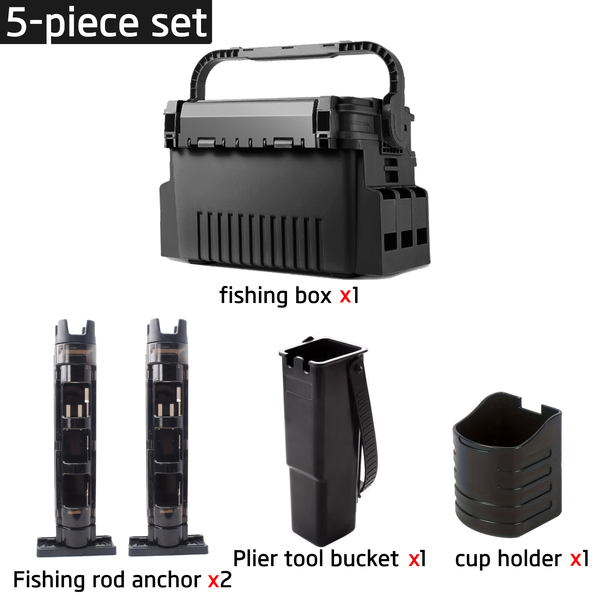 Heavy Duty Fishing Tackle Stor - Fishing Kayak Crate บทวิจารณ์และราคา