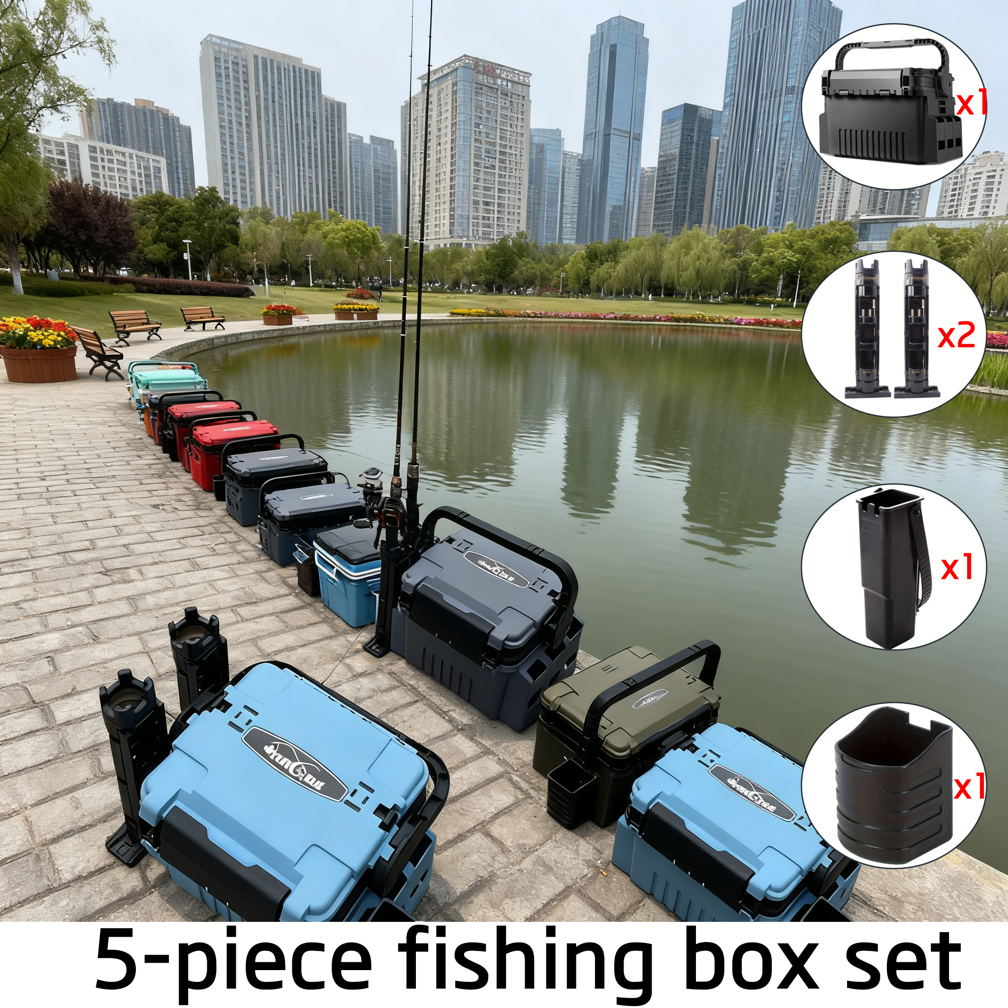 Heavy Duty Fishing Tackle Stor - Fishing Kayak Crate บทวิจารณ์และราคา