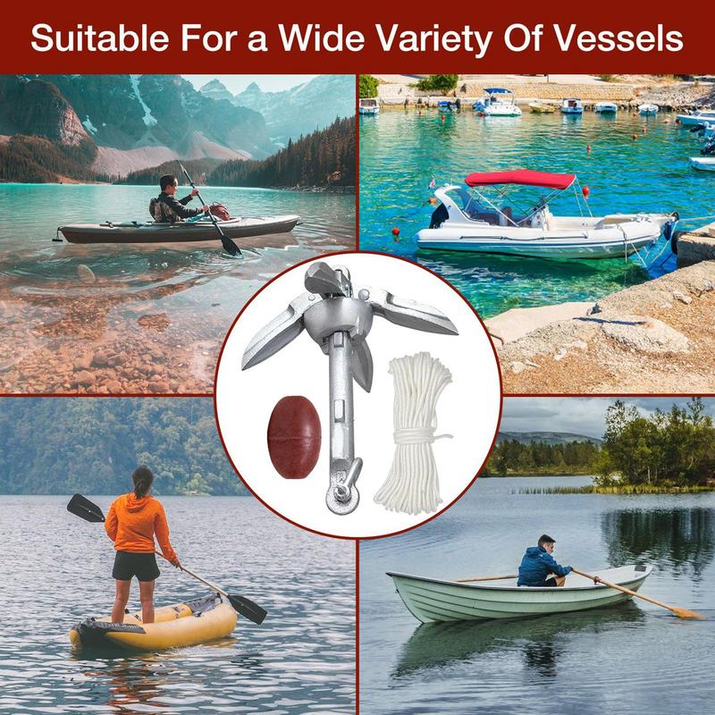 Canoe Anchoring Boat Anchoring - Fishing Kayak Anchor บทวิจารณ์และราคา