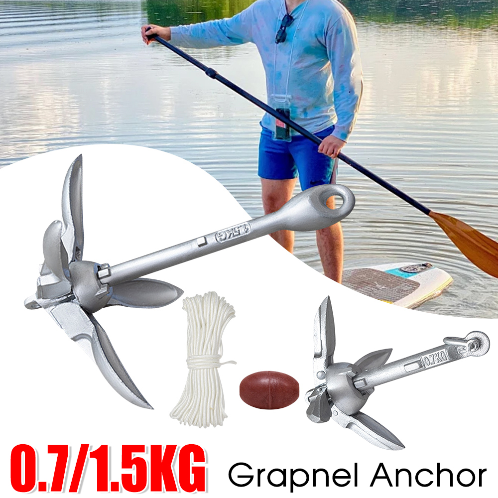 0.7/1.5KG Grapnel Anchor Folda - Fishing Kayak Anchor บทวิจารณ์และราคา