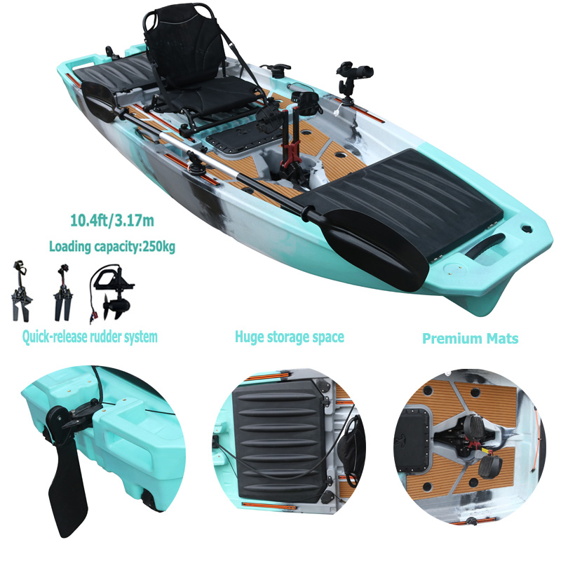 10FT Single Seat LLDPE Sit On  - Fishing Kayak Sit In บทวิจารณ์และราคา