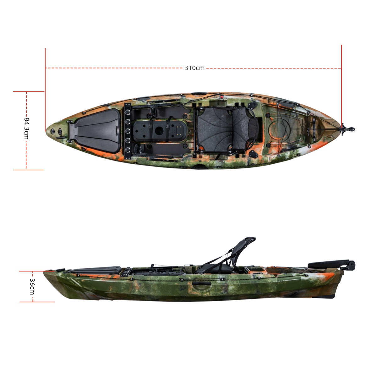 First-class Single Fishing Kay - Fishing Kayak Rod Holder บทวิจารณ์และราคา