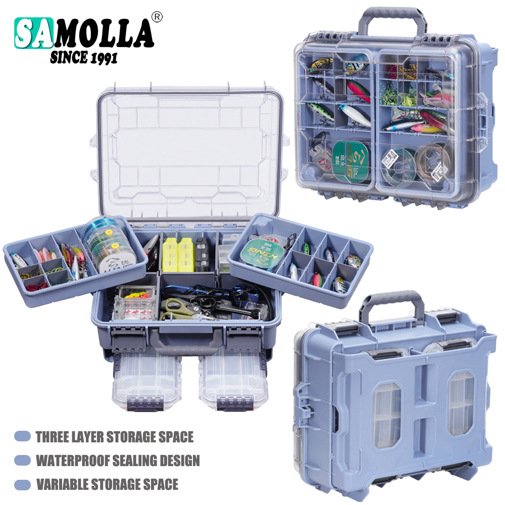 SAMOLLA Fishing Tackle Box Lar - Fishing Kayak Crate บทวิจารณ์และราคา